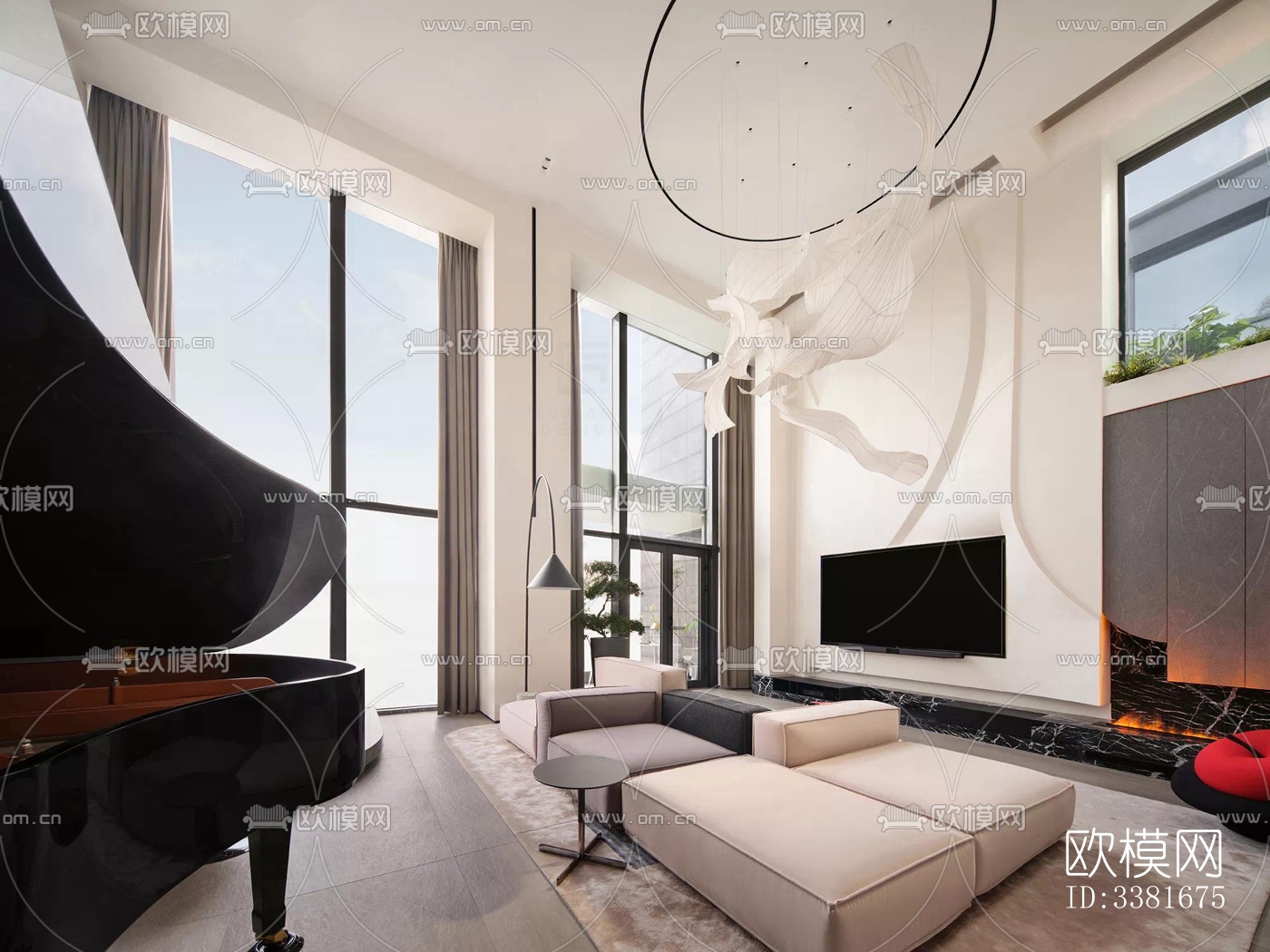 现代别墅效果图下载（渲染图5）