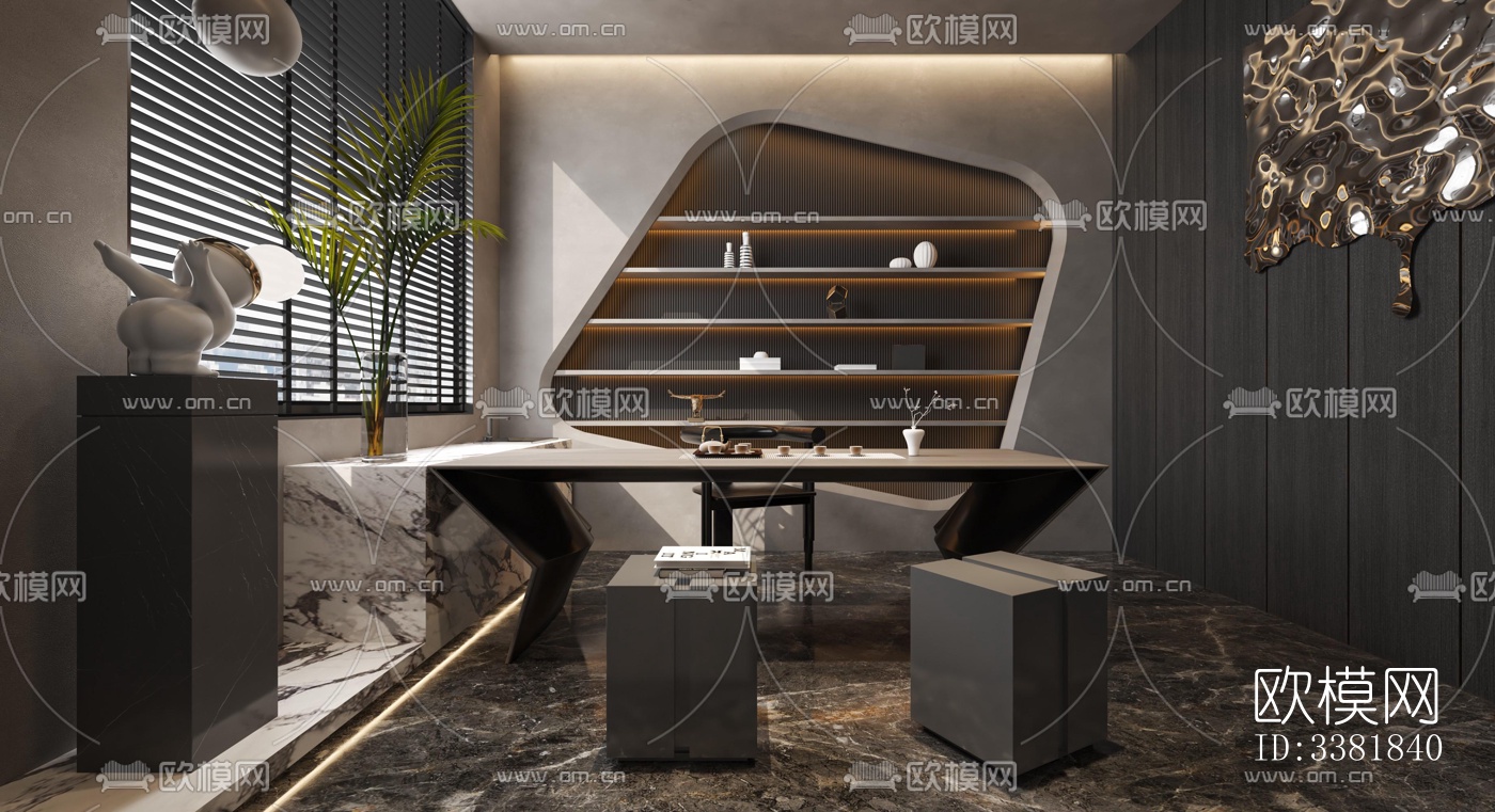 现代别墅效果图下载（渲染图12）