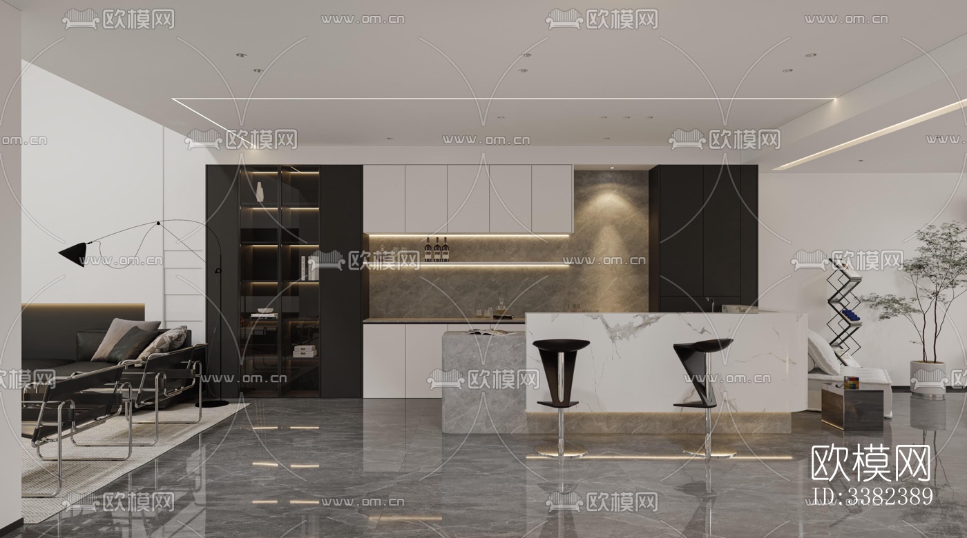 现代别墅效果图下载（渲染图10）