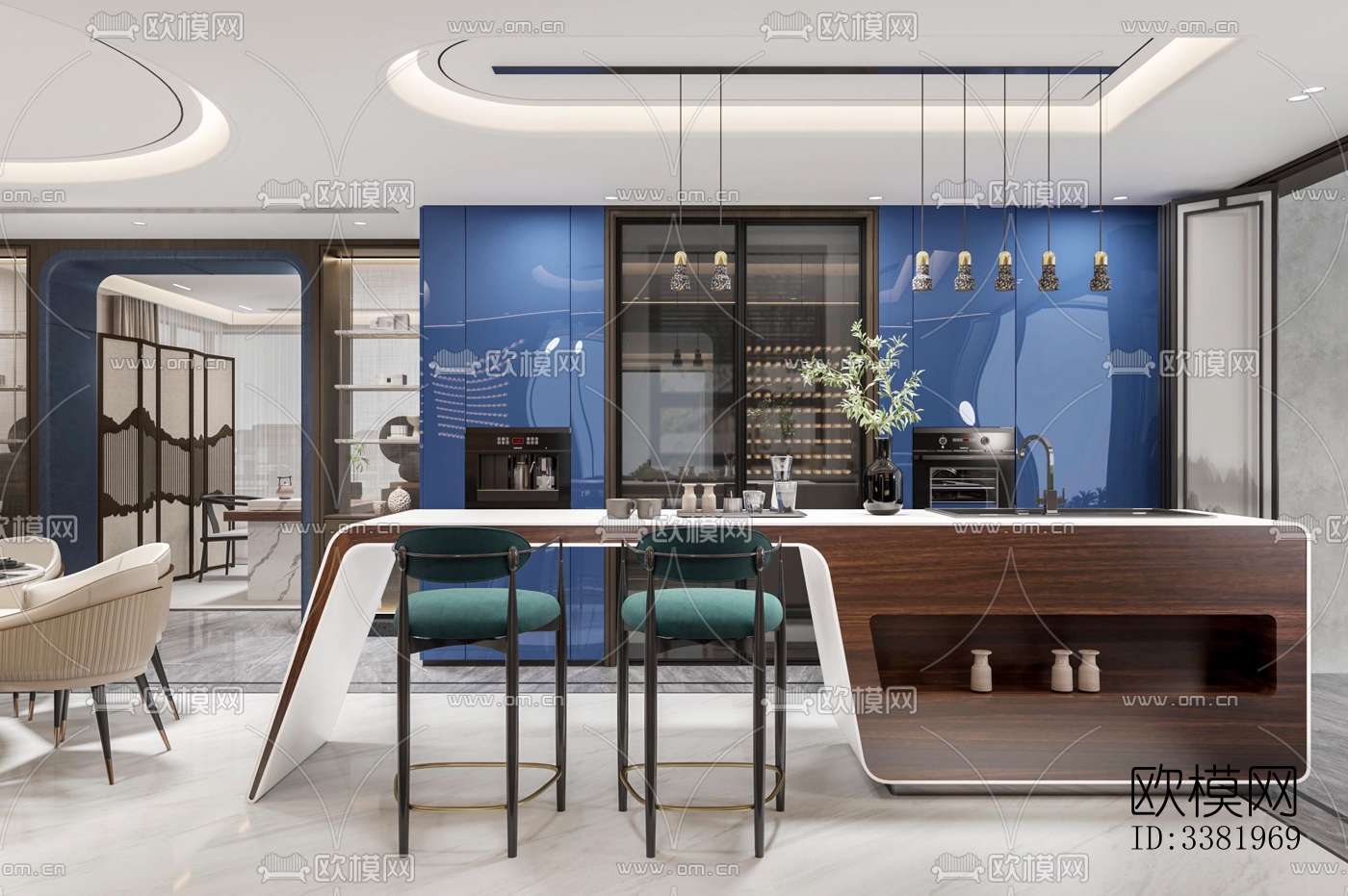 现代别墅效果图下载（渲染图8）