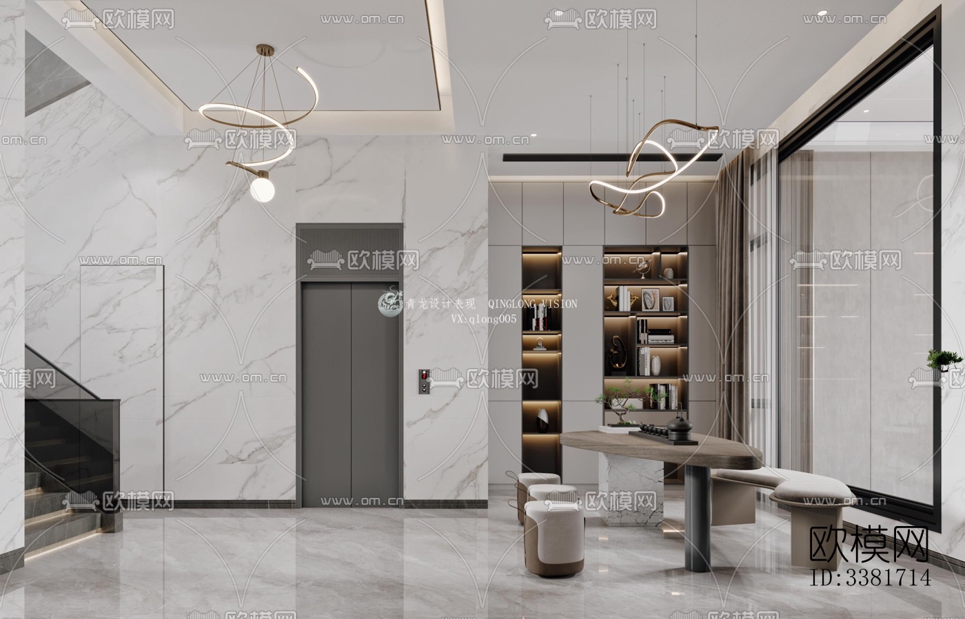 现代别墅效果图下载（渲染图1）