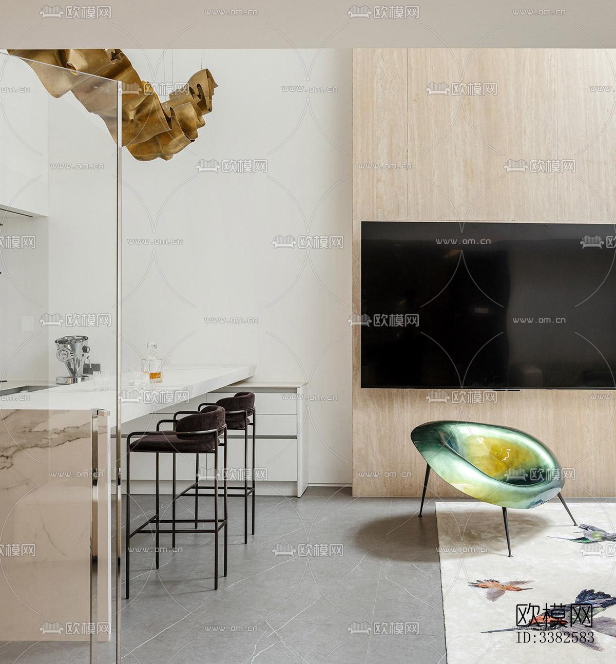 现代别墅效果图下载（渲染图10）