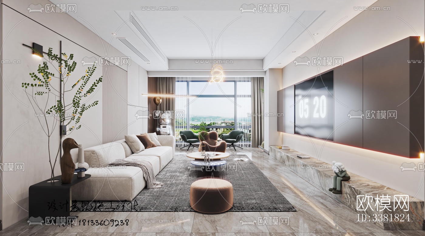 现代别墅效果图下载（渲染图3）