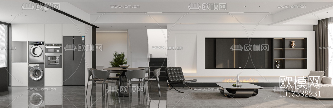 现代别墅效果图下载（渲染图14）