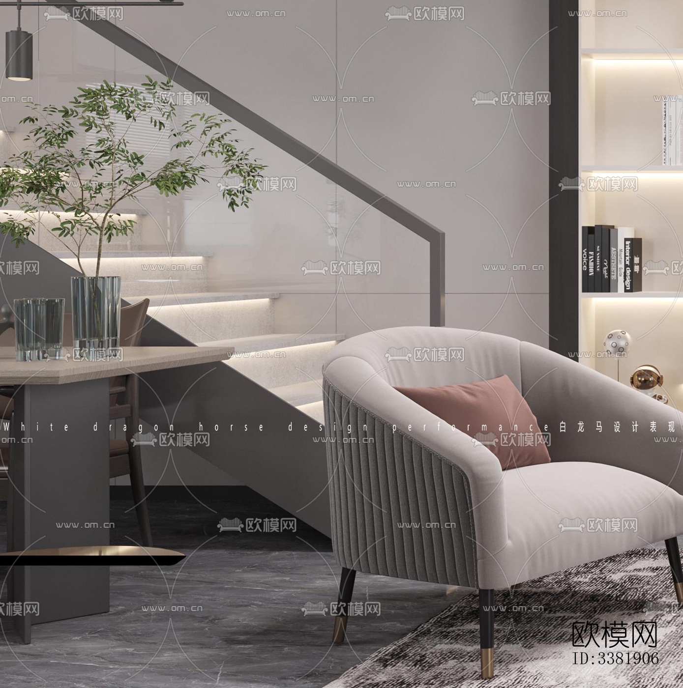 现代别墅效果图下载（渲染图4）