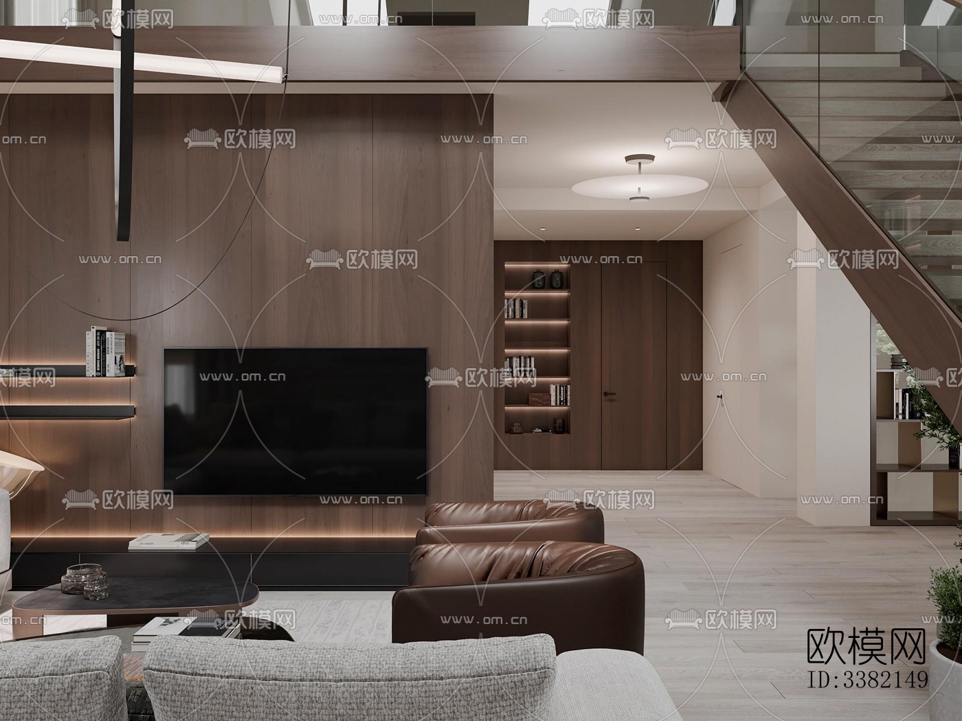 现代别墅效果图下载（渲染图13）