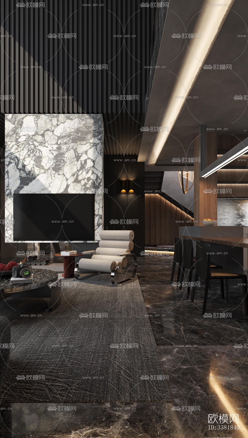 现代别墅效果图下载（渲染图3）