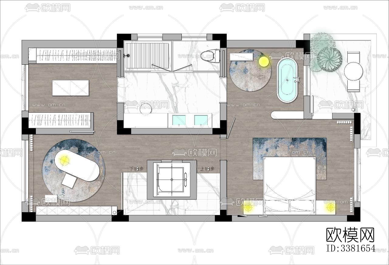 现代别墅效果图下载（渲染图12）