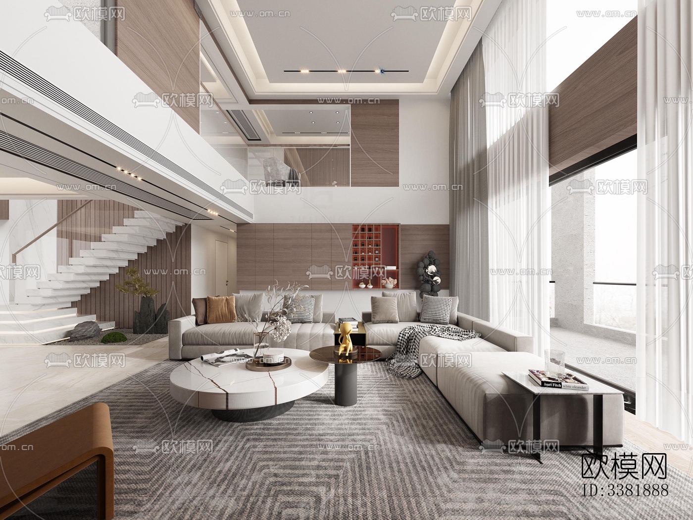 现代别墅效果图下载（渲染图4）