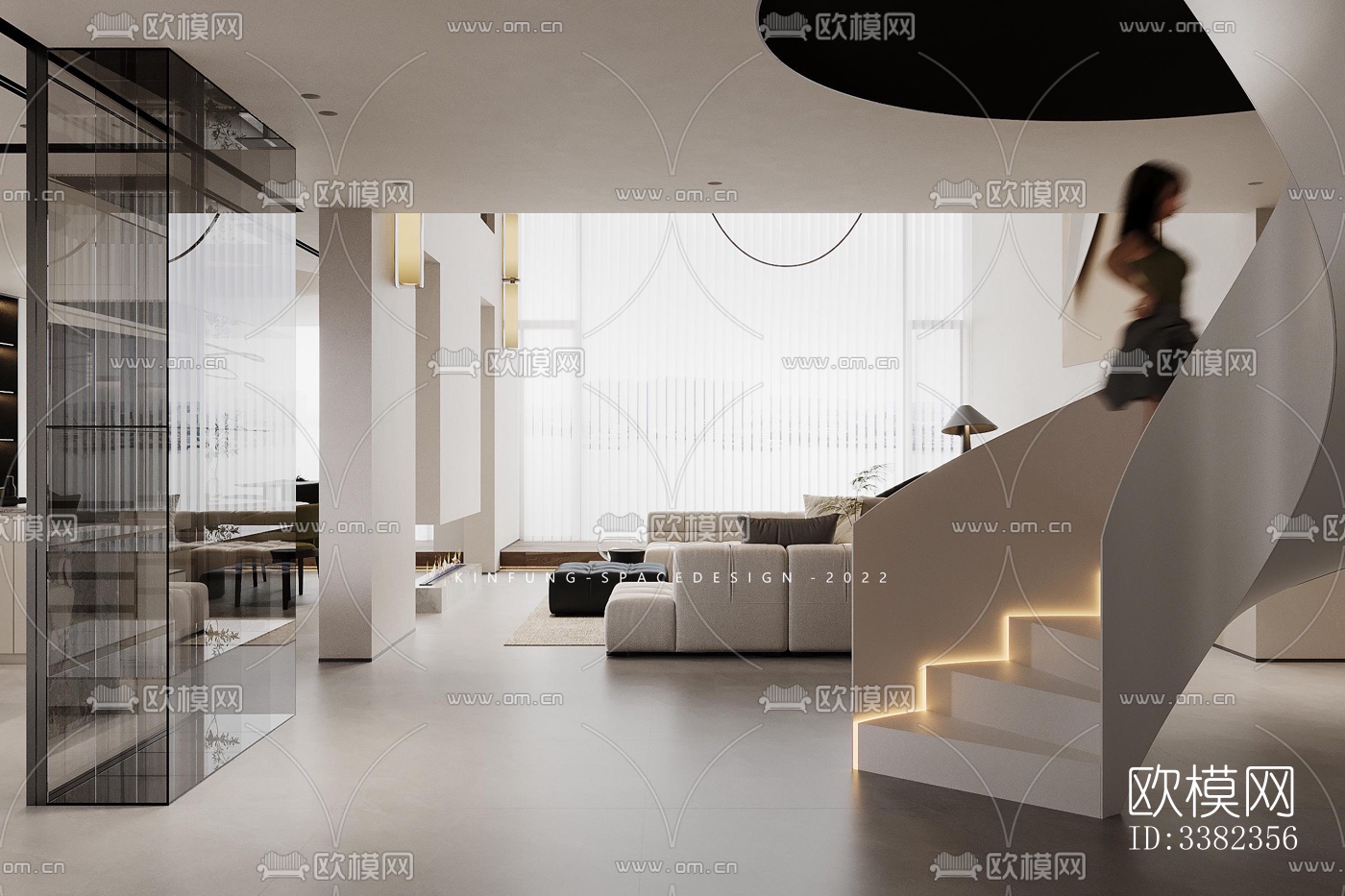 现代别墅效果图下载（渲染图1）