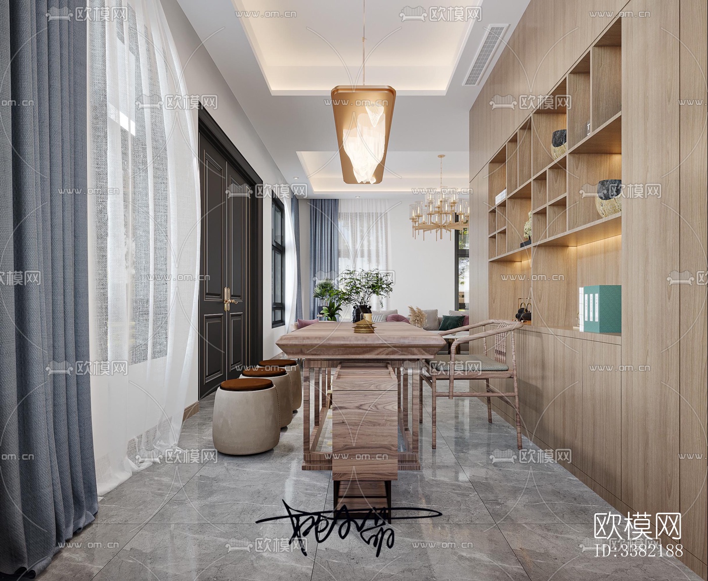 现代别墅效果图下载（渲染图6）