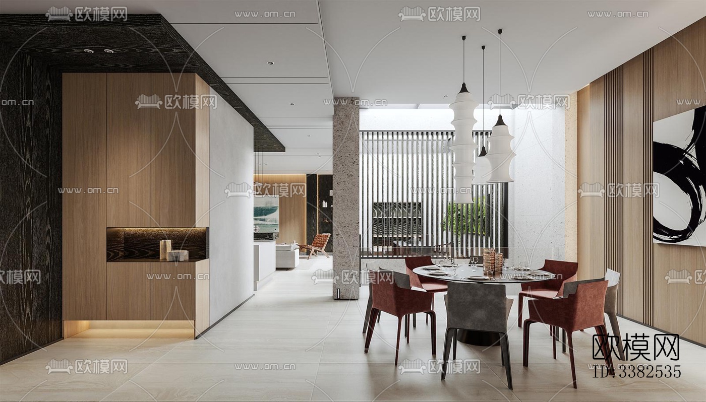 现代别墅效果图下载（渲染图1）