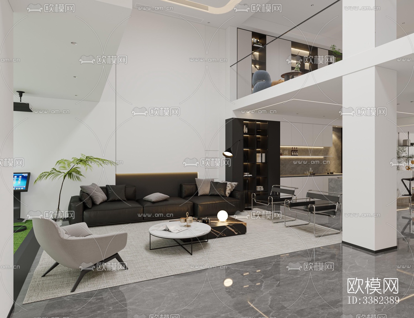 现代别墅效果图下载（渲染图2）