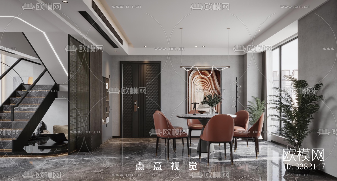 现代别墅效果图下载（渲染图4）