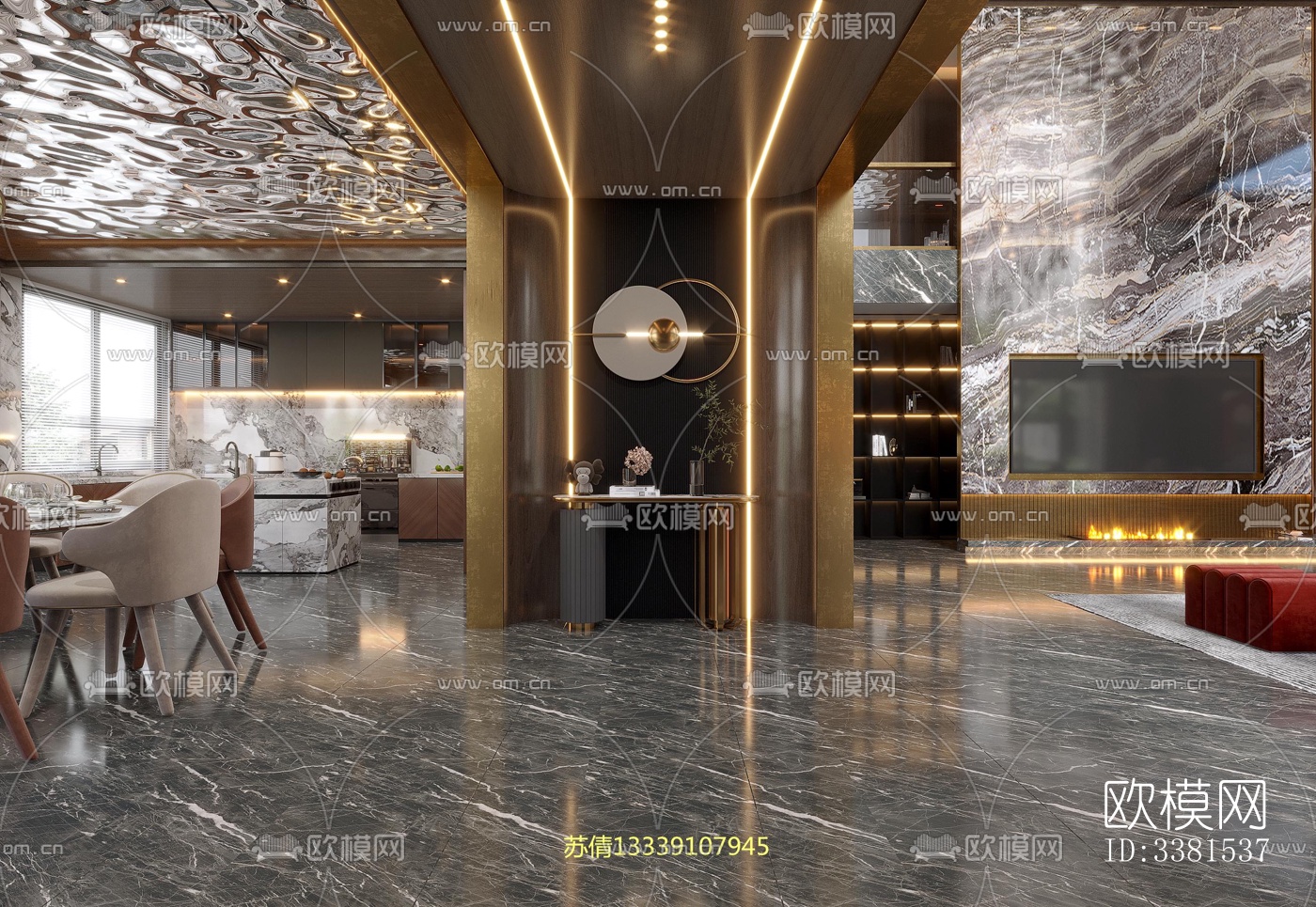 现代别墅效果图下载（渲染图4）