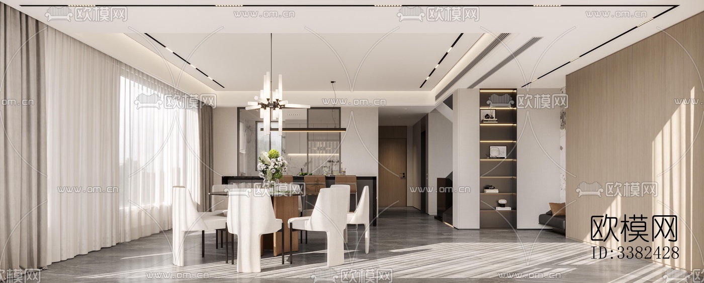 现代别墅效果图下载（渲染图3）