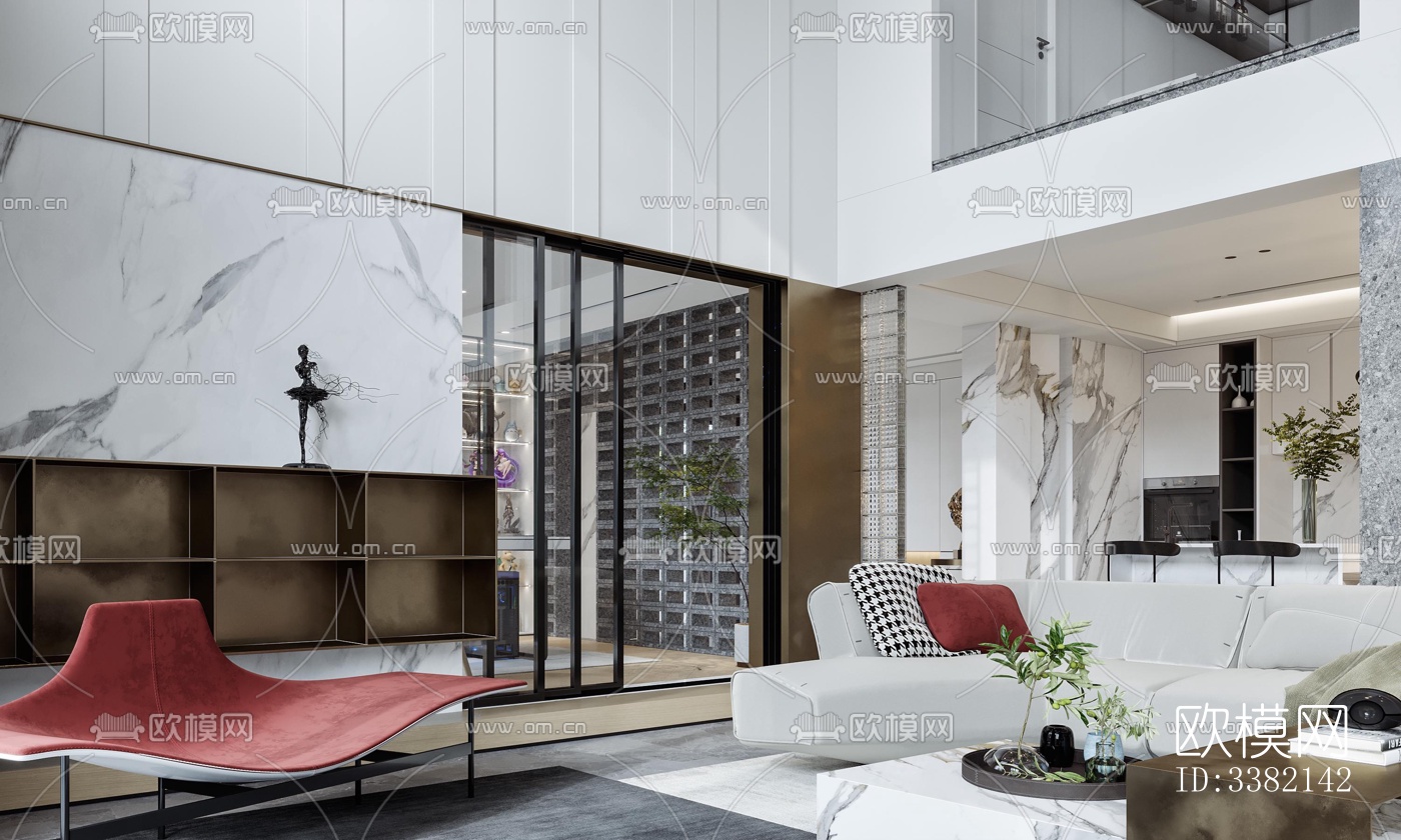 现代别墅效果图下载（渲染图7）