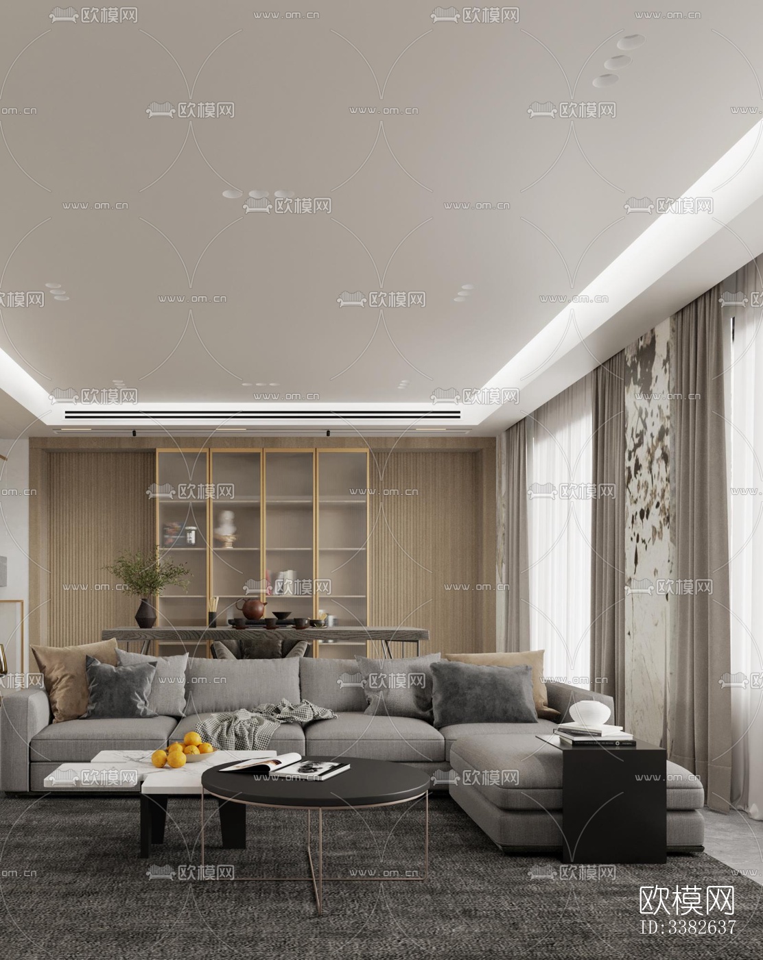 现代别墅效果图下载（渲染图3）