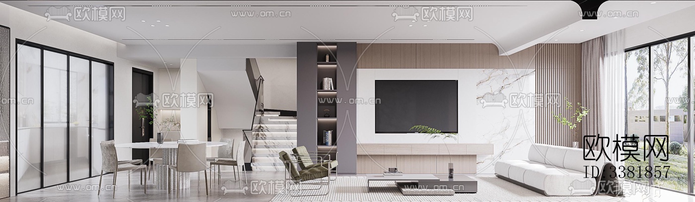 现代别墅效果图下载（渲染图5）