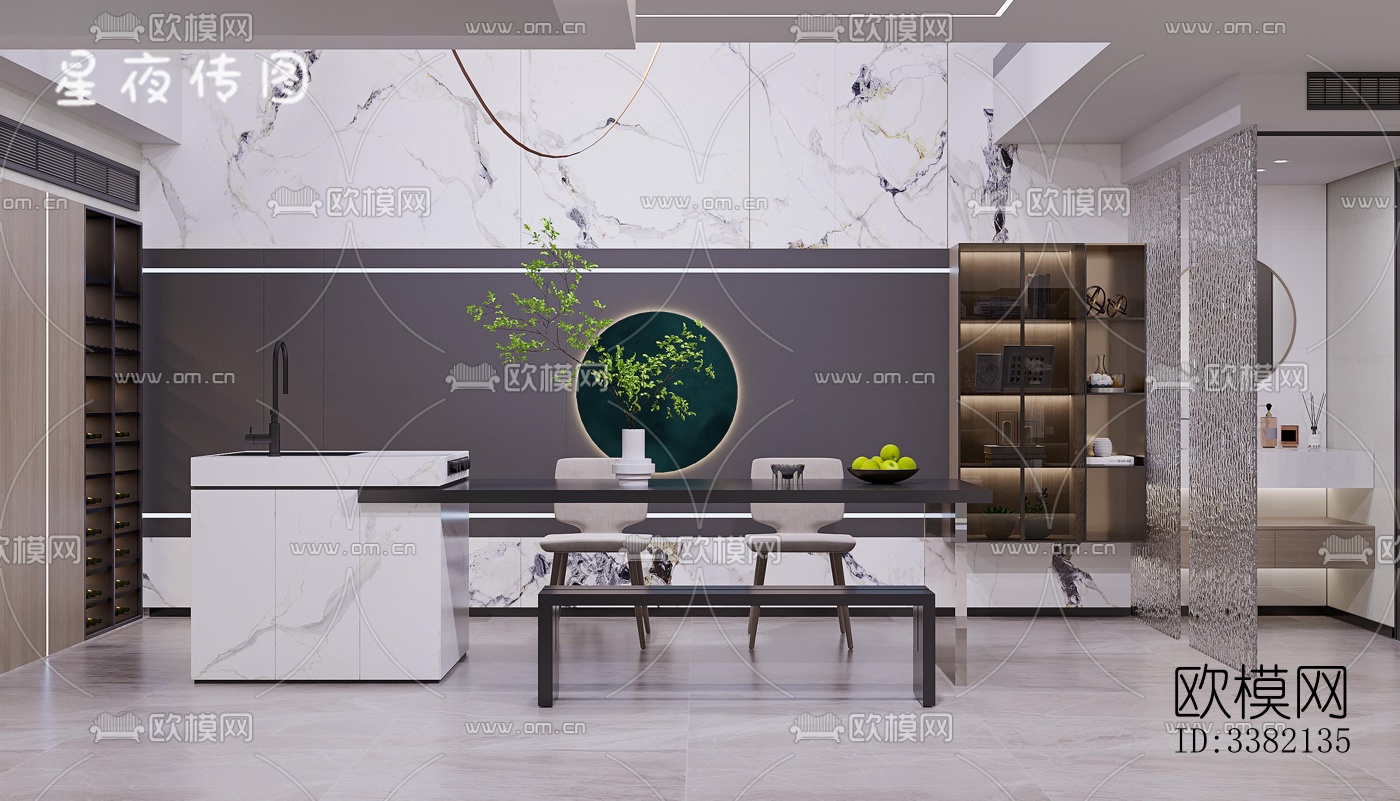 现代别墅效果图下载（渲染图3）