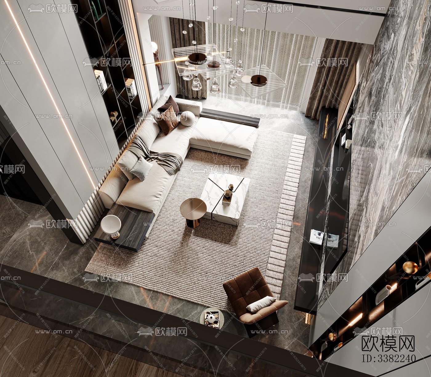 现代别墅效果图下载（渲染图5）