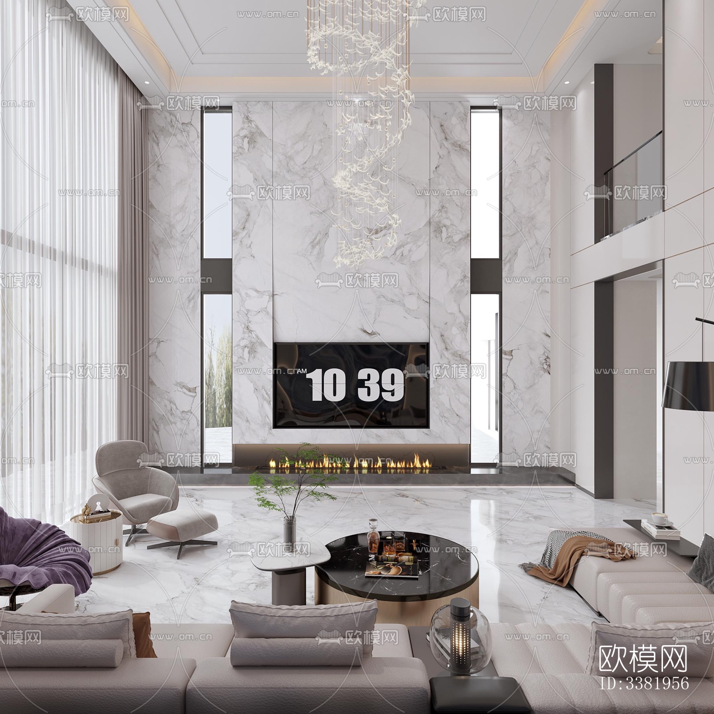 现代别墅效果图下载（渲染图3）