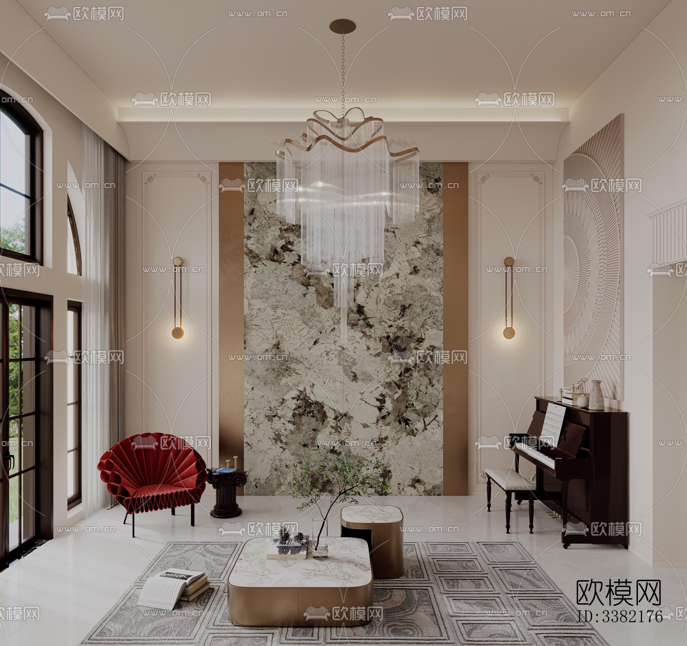 现代别墅效果图下载（渲染图2）