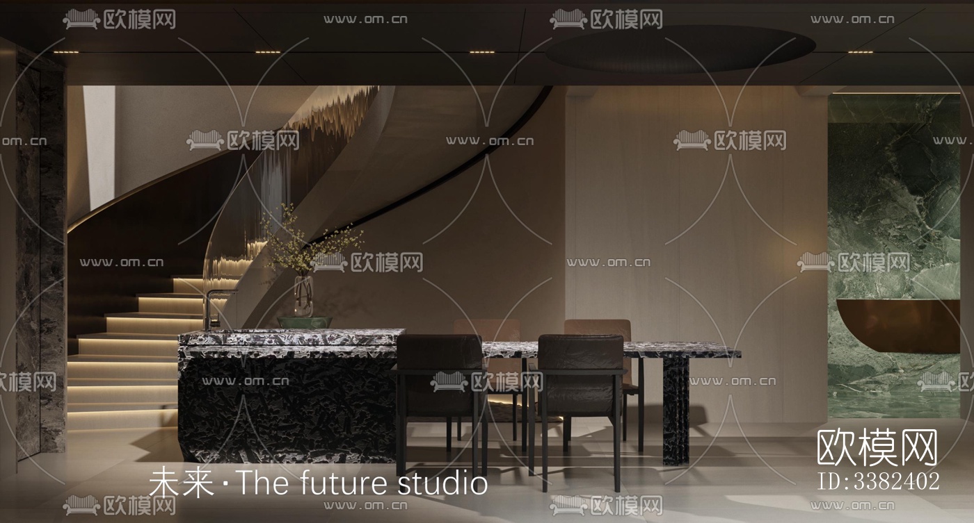 现代别墅效果图下载（渲染图16）