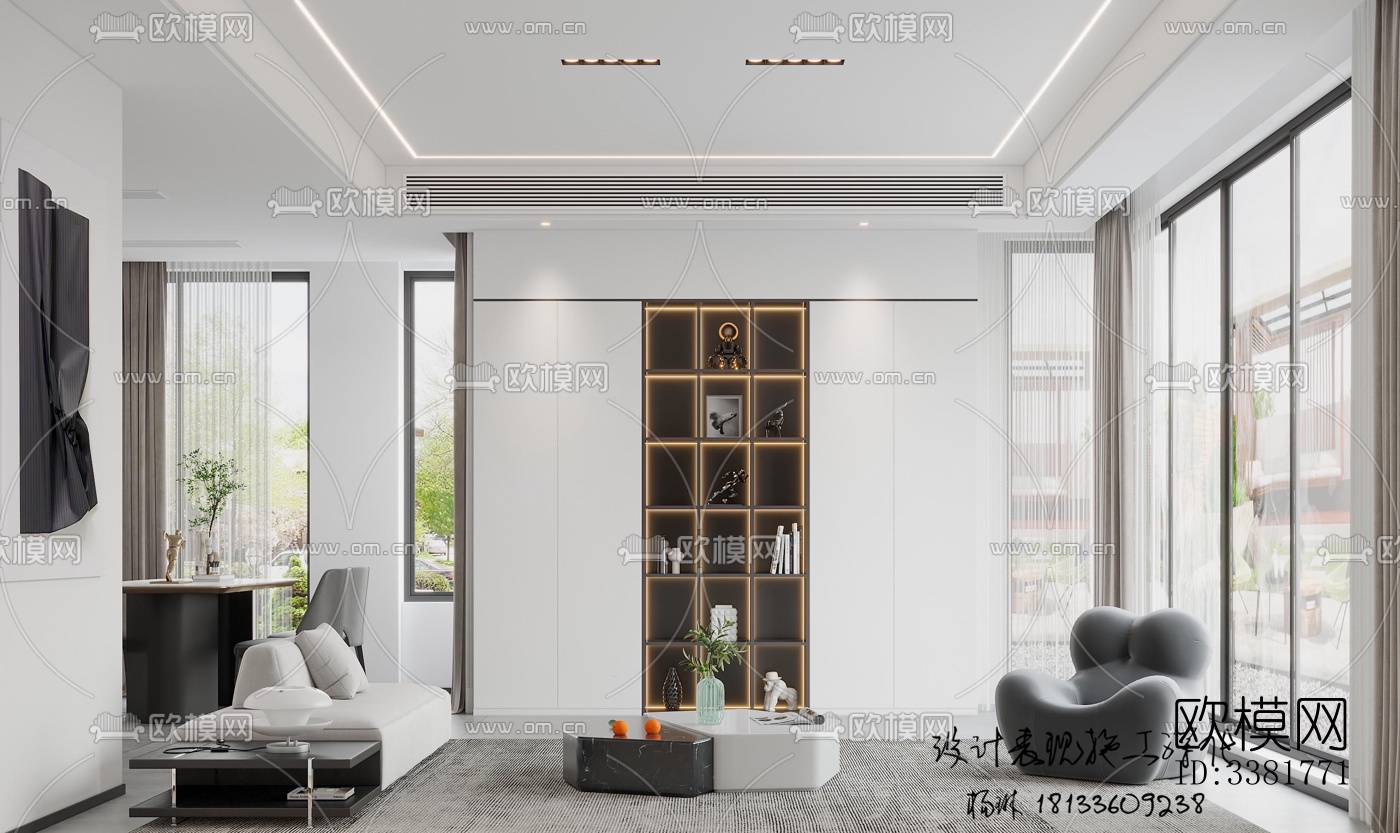 现代别墅效果图下载（渲染图4）