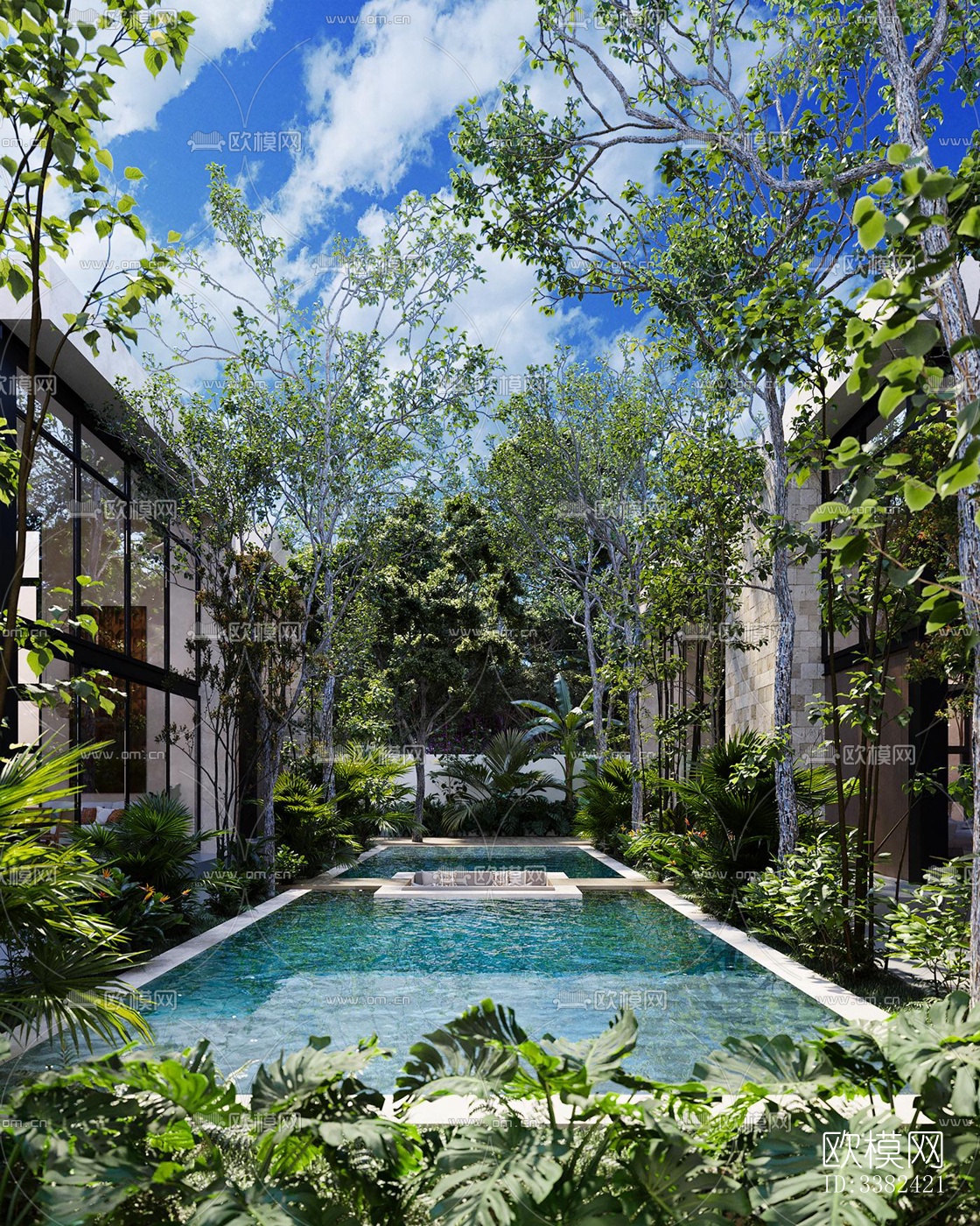 现代别墅效果图下载（渲染图12）