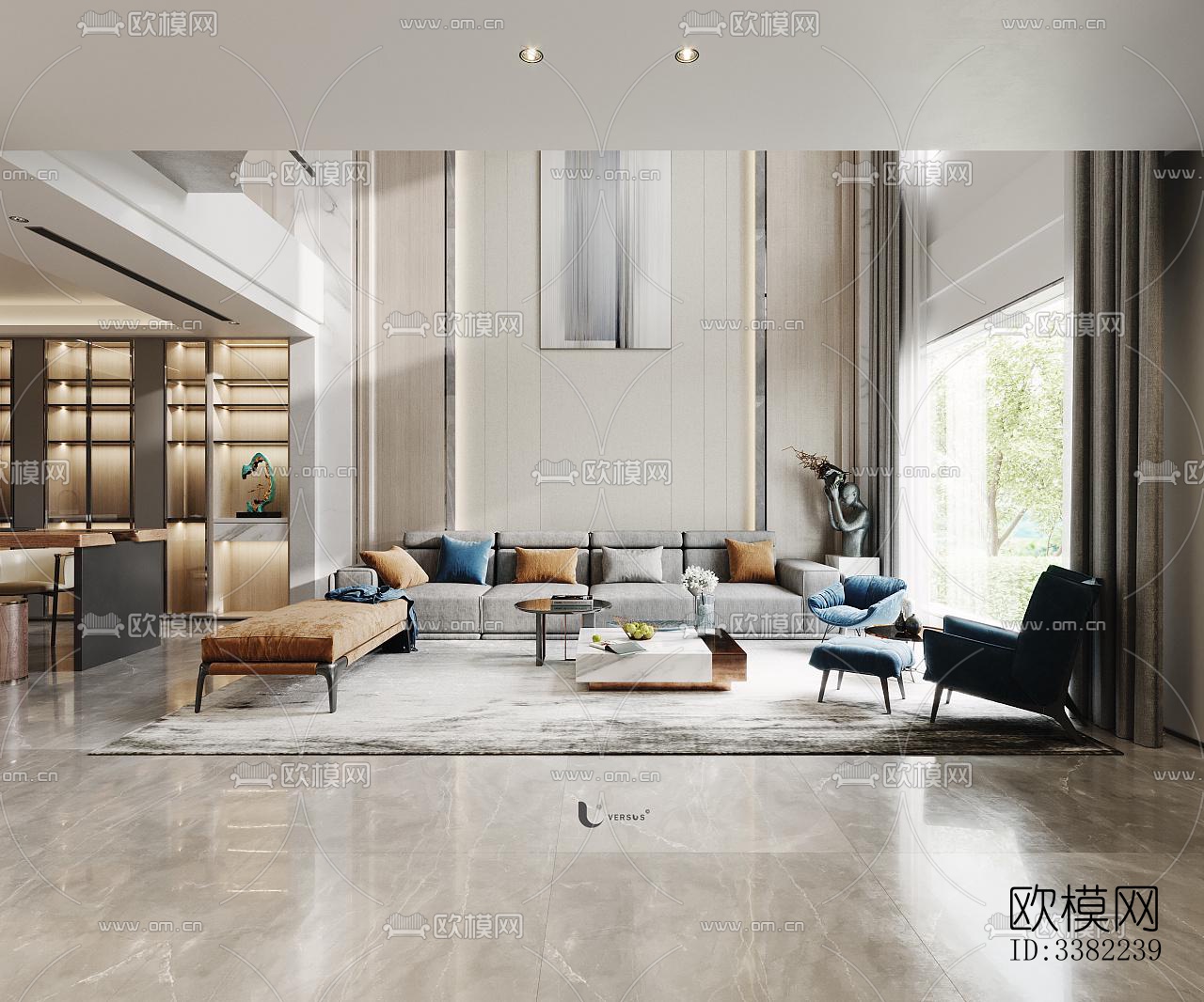 现代别墅效果图下载（渲染图12）