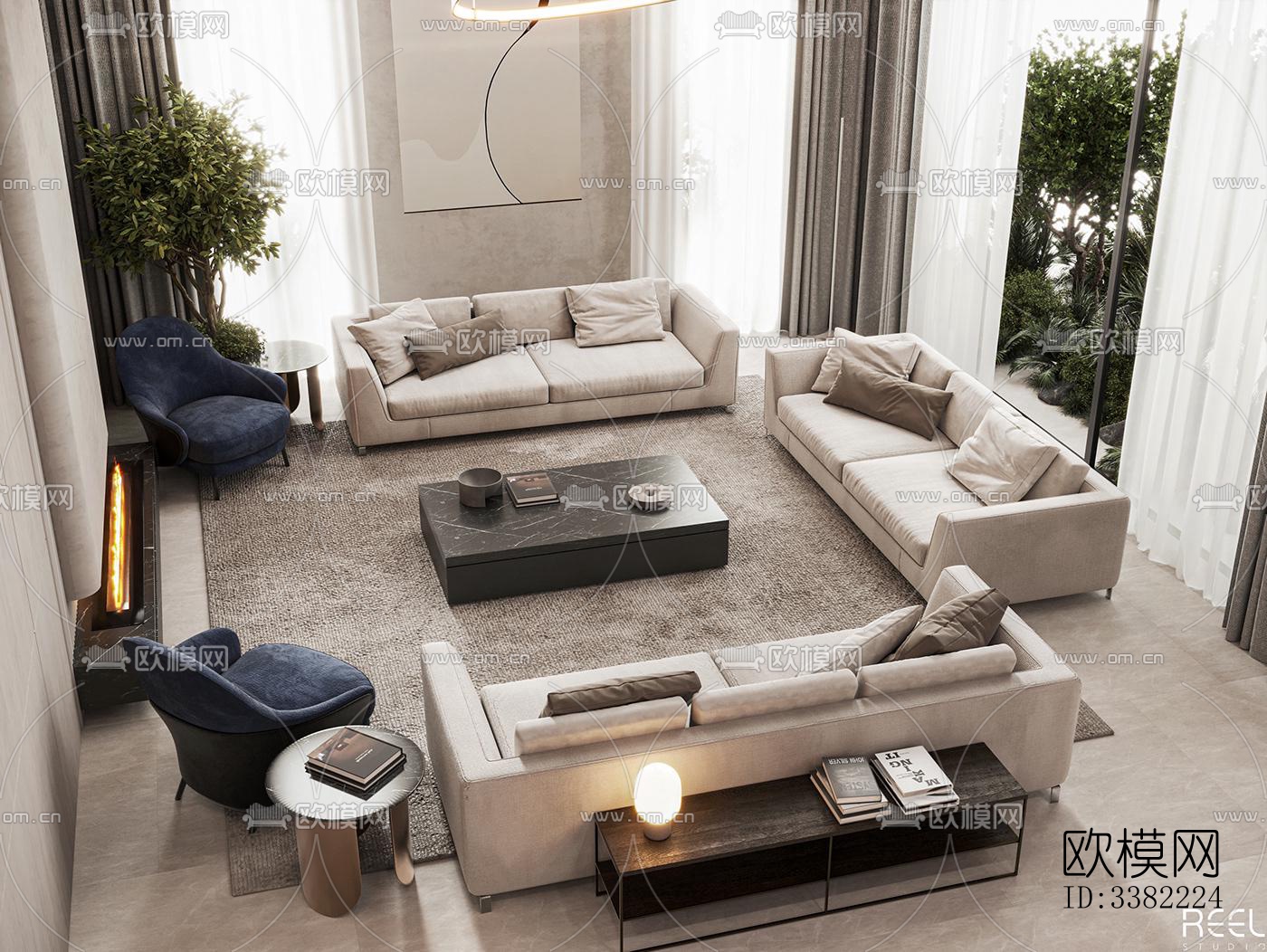 现代别墅效果图下载（渲染图6）