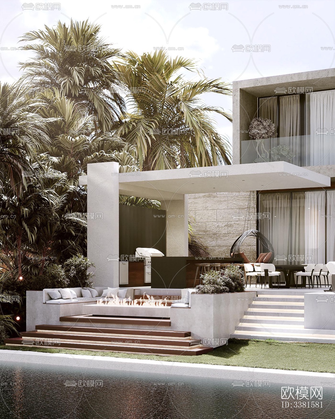 现代别墅效果图下载（渲染图6）