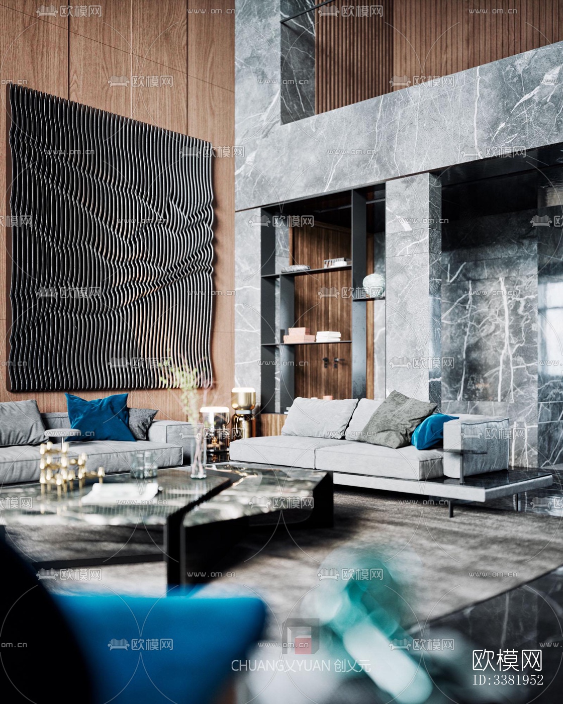 现代别墅效果图下载（渲染图13）