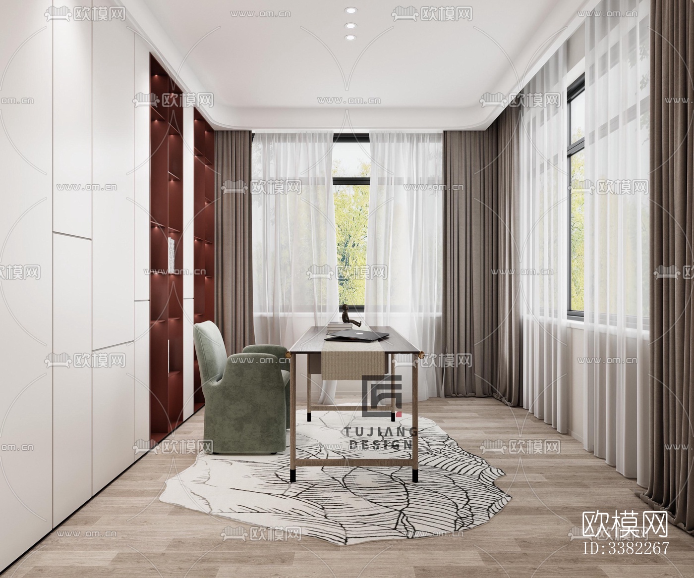 现代别墅效果图下载（渲染图8）