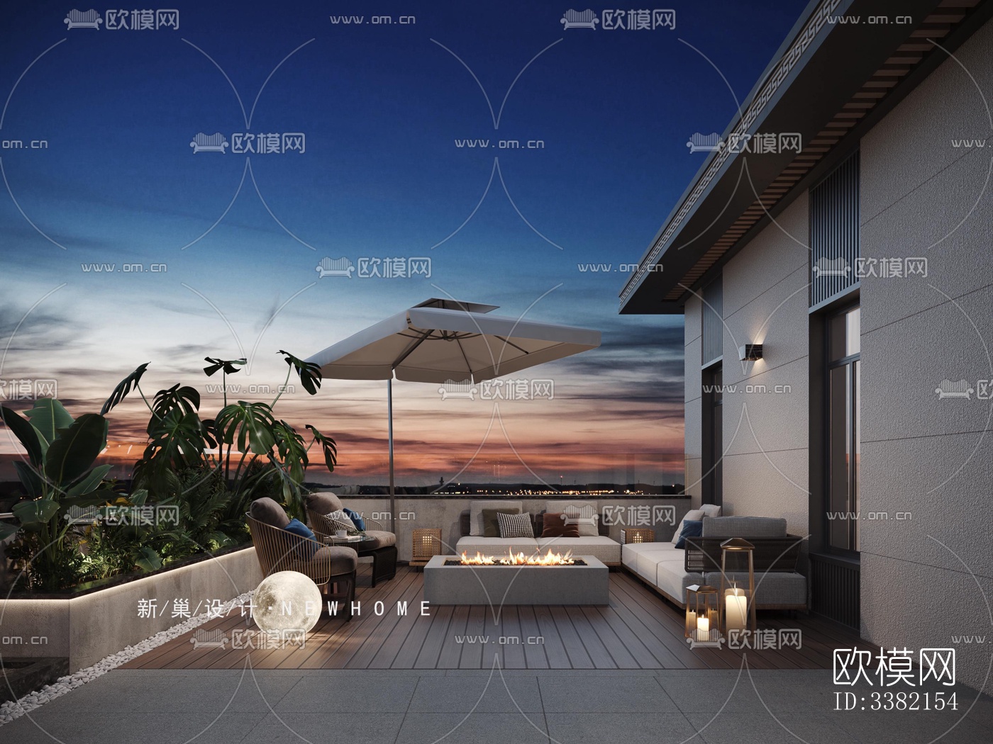 现代别墅效果图下载（渲染图4）