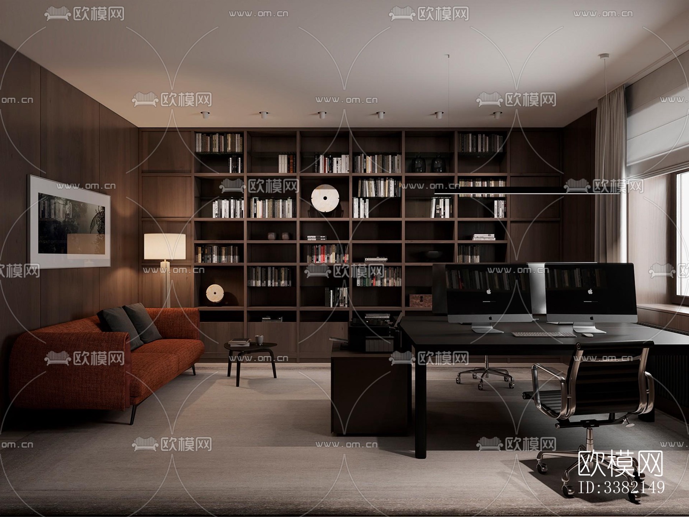 现代别墅效果图下载（渲染图18）