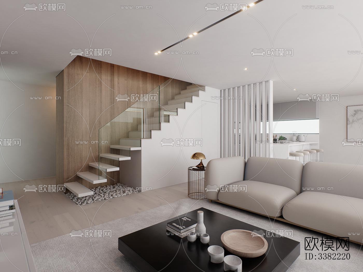 现代别墅效果图下载（渲染图4）