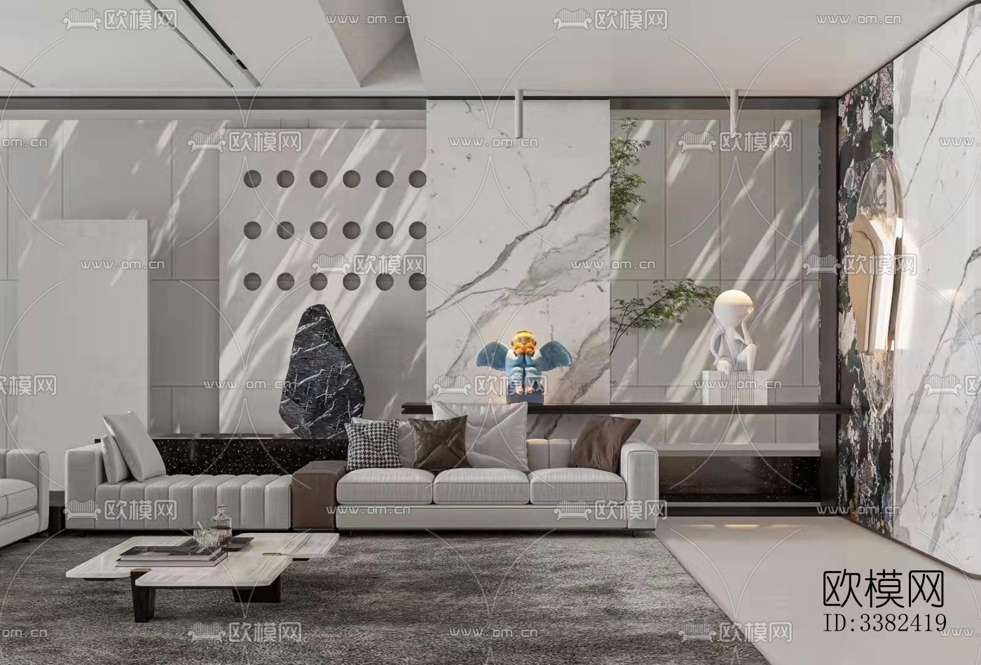 现代别墅效果图下载（渲染图3）