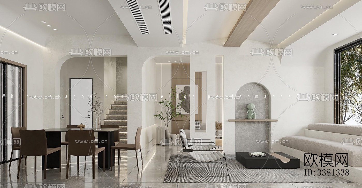 现代别墅效果图下载（渲染图1）