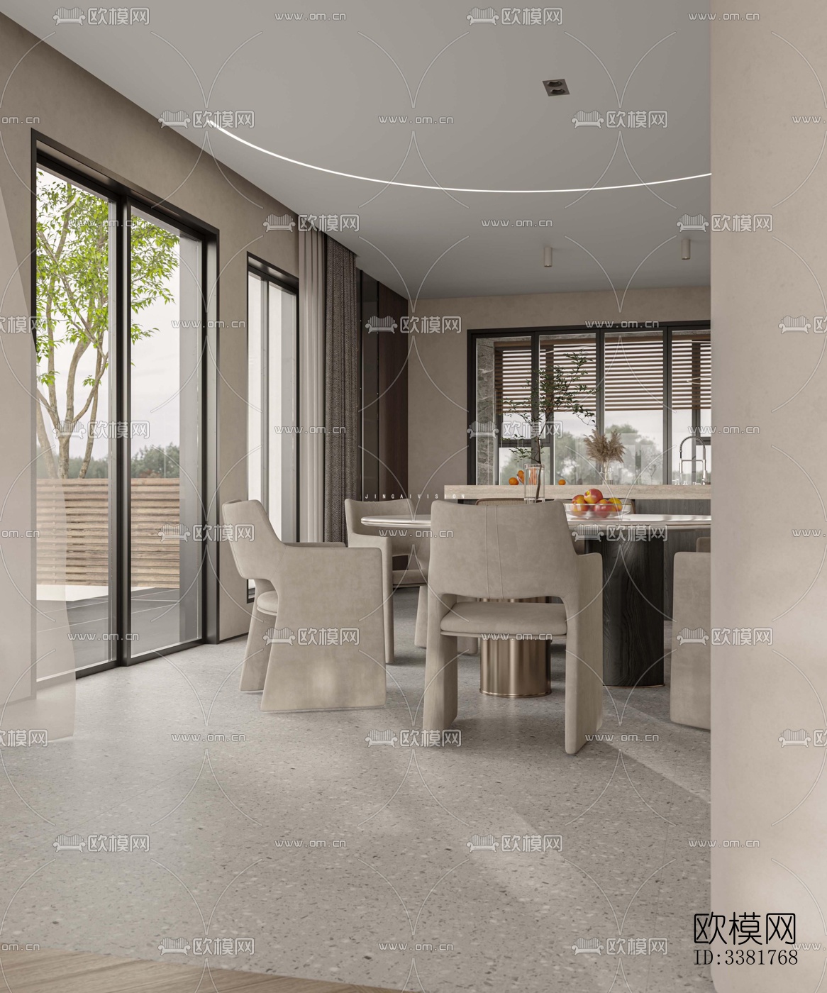 现代别墅效果图下载（渲染图3）