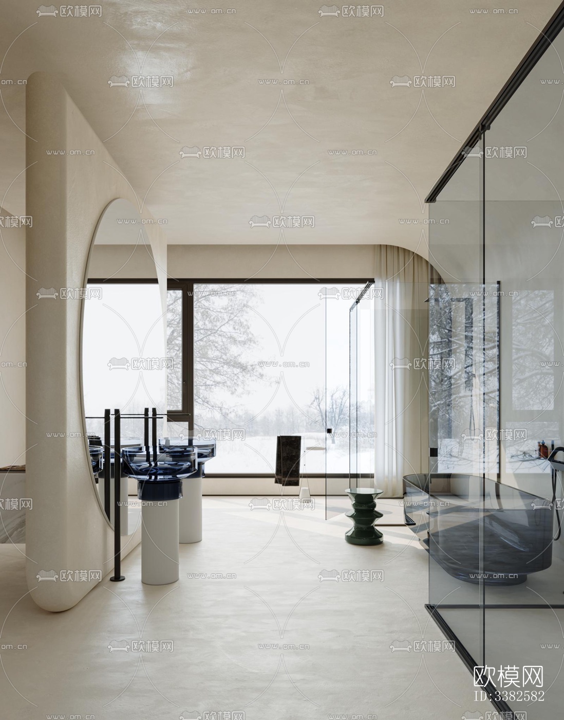 现代别墅效果图下载（渲染图7）