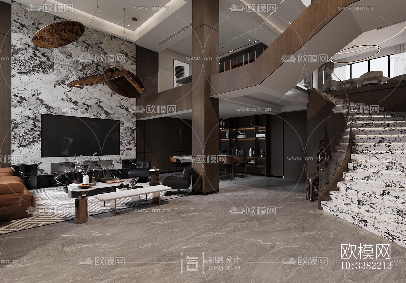 现代别墅效果图下载（渲染图3）