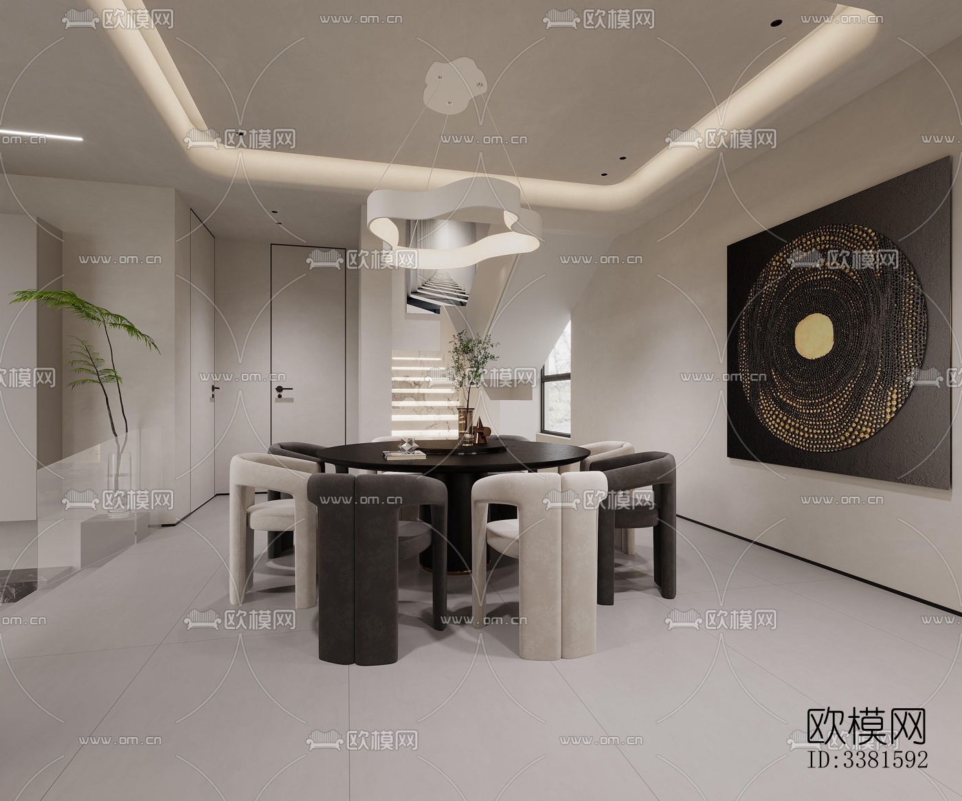 现代别墅效果图下载（渲染图8）