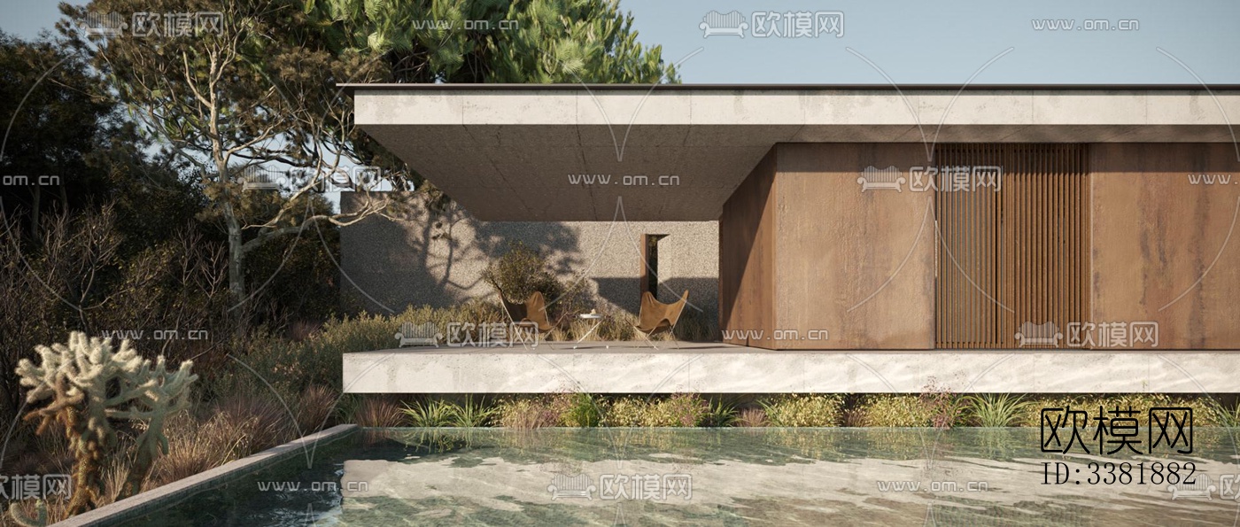 现代别墅效果图下载（渲染图9）