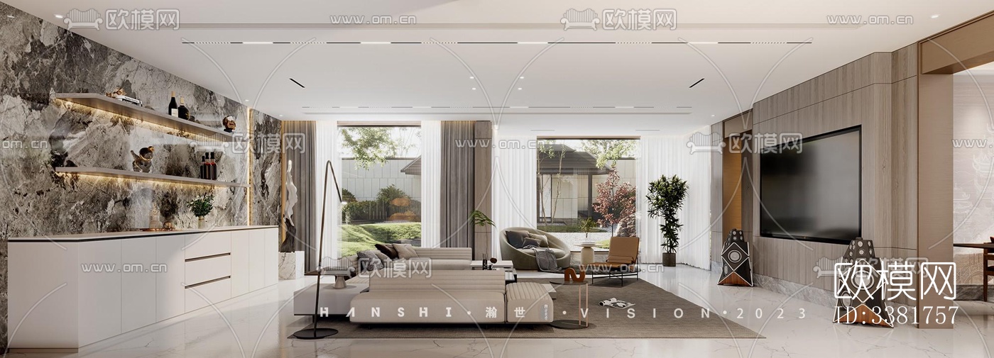 现代别墅效果图下载（渲染图3）