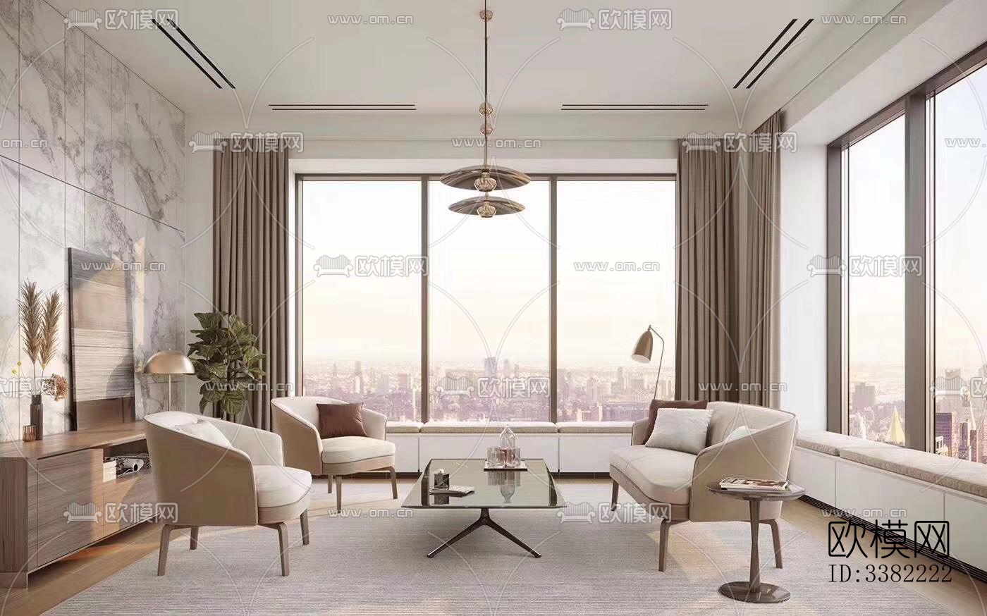 现代别墅效果图下载（渲染图6）