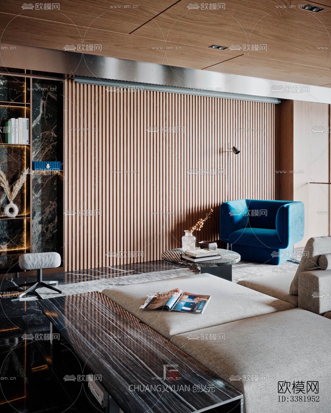 现代别墅效果图下载（渲染图4）