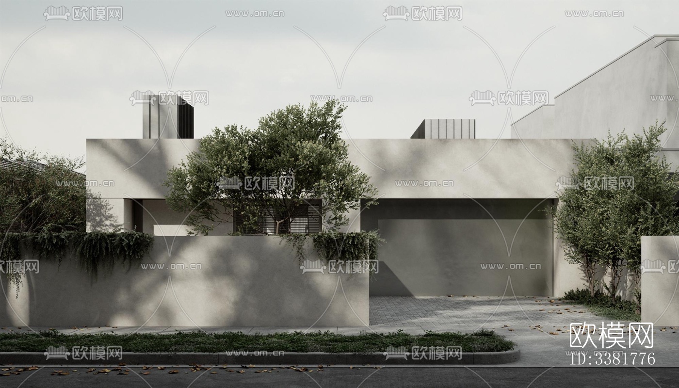 现代别墅效果图下载（渲染图1）