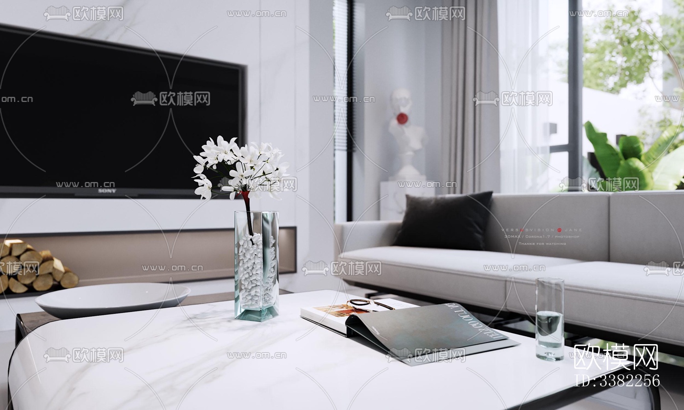 现代别墅效果图下载（渲染图12）